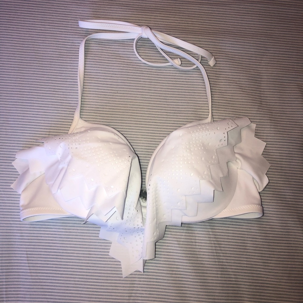 Victoria’s Secret PINK White Bikini Top